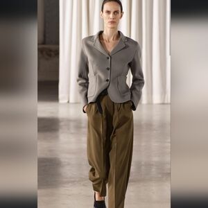 Zara wool blend gray blazer jacket